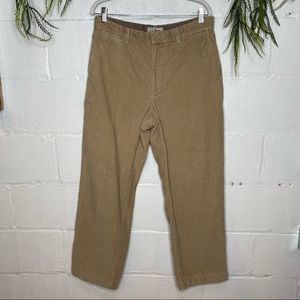 Vintage L.L. Bean Natural Fit Flannel Lined Corduroy Pants 34 x 30